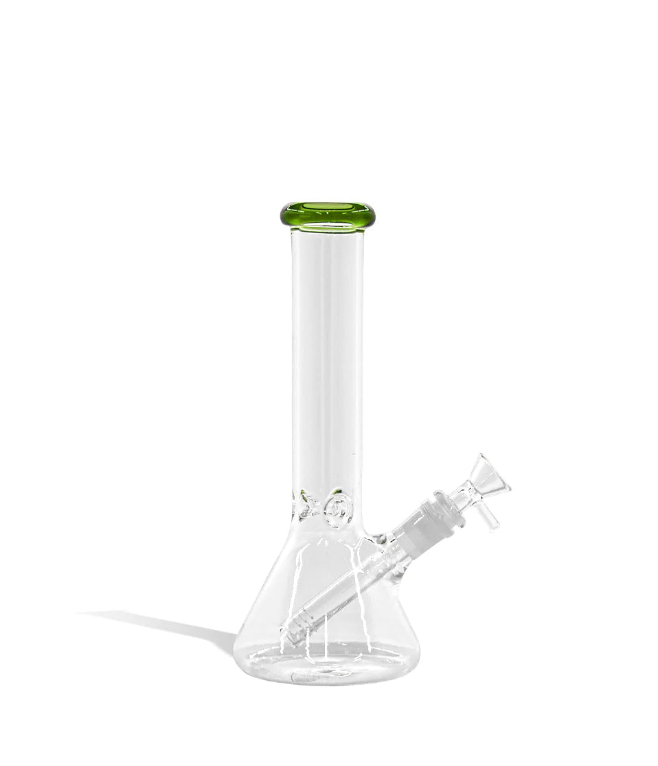 Glass Water Pipe with Colored Mouthpiece - 10 Inch - Lighter USA