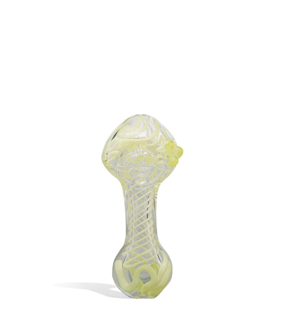 Glass Spoon Pipe w/ Flat Mouthpiece - 4 Inch -