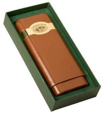 Craftsman's Bench - Leather 3 Churchill Cigar Case Tan -