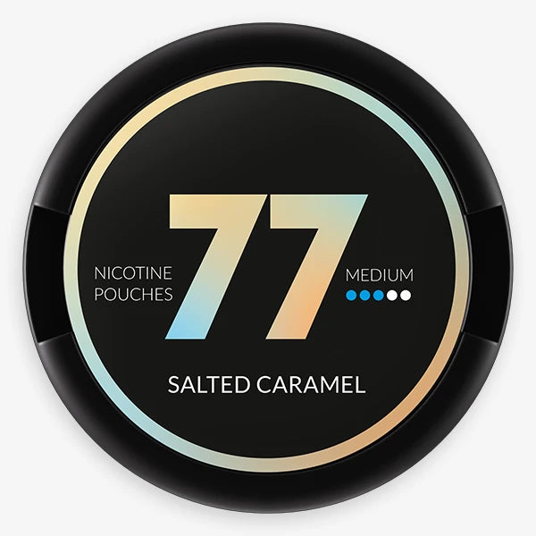 77 Nicotine Pouches Salted Caramel 10mg - 5 Pack -