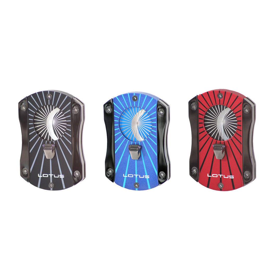 Lotus Cut 400 Techni-Color Deception Serrated Cigar Cutter -
