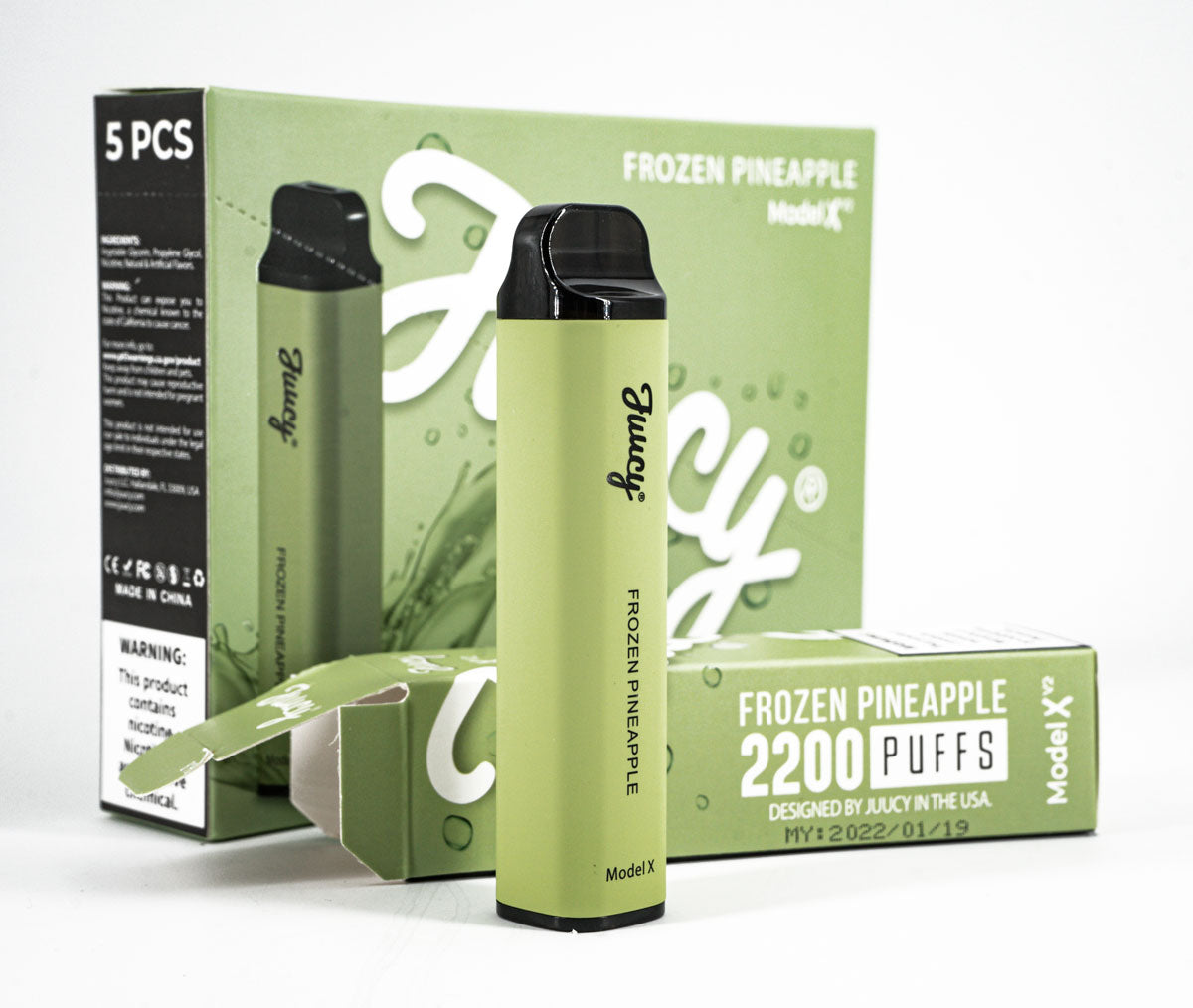 Juucy Model Xv2 Disposable Vape - 2200 Puffs - Frozen Pineapple