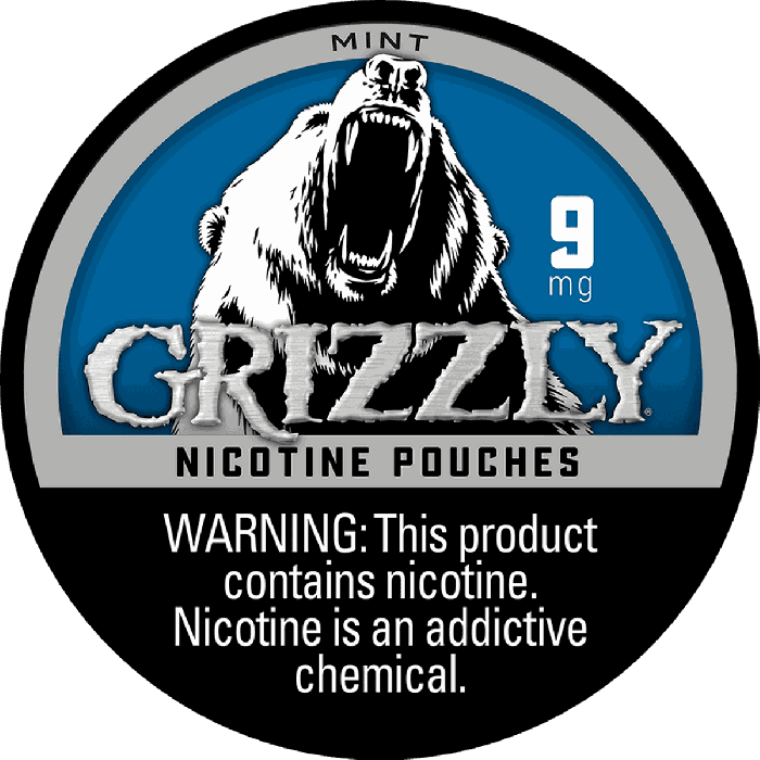 Grizzly Nicotine Pouches Mint - 5 Pack -