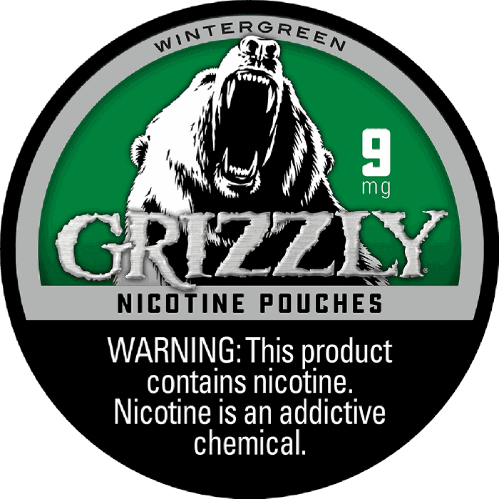 Grizzly Nicotine Pouches Wintergreen - 5 Pack -
