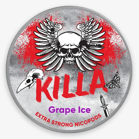 Killa Nicotine Pouches Grape Ice 13.2mg - 5 Pack -