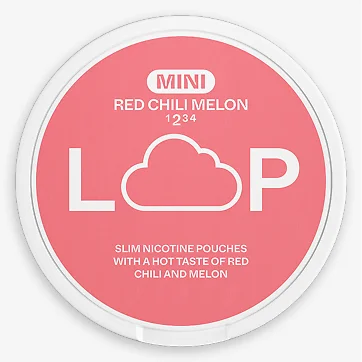 Loop Nicotine Pouches Red Chili Melon Mini 6.75mg - 5 Pack -