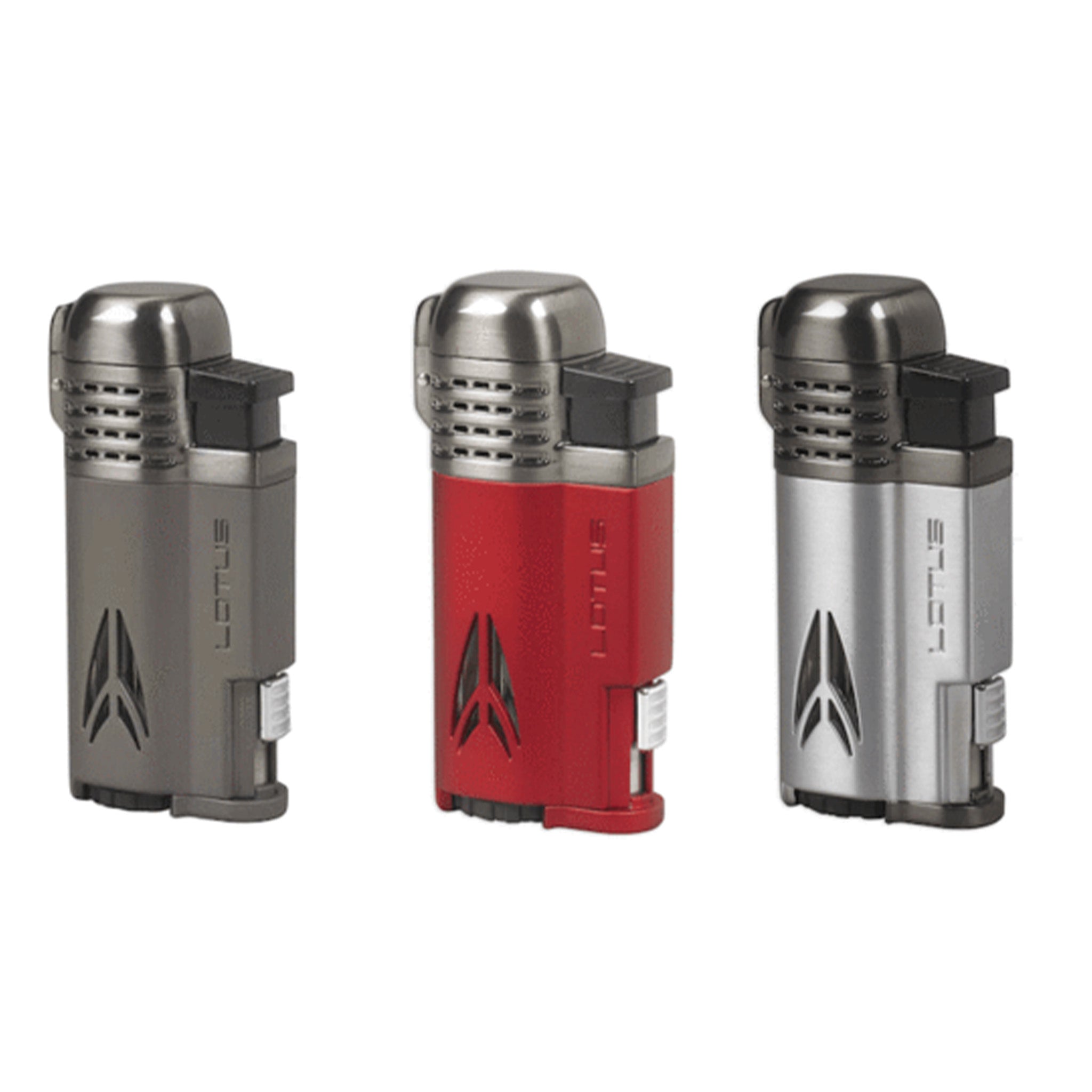 Lotus Lighter Defiant L65 Quad Jet Lighter w/ Cigar Punch -