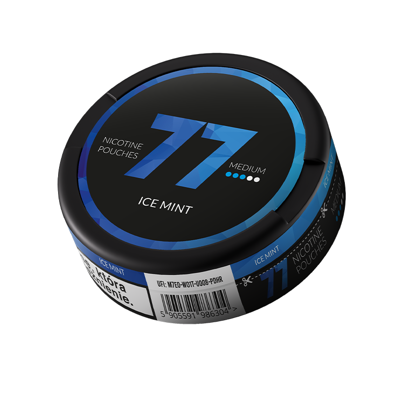 77 Nicotine Pouches Ice Mint 10mg - 5 Pack -