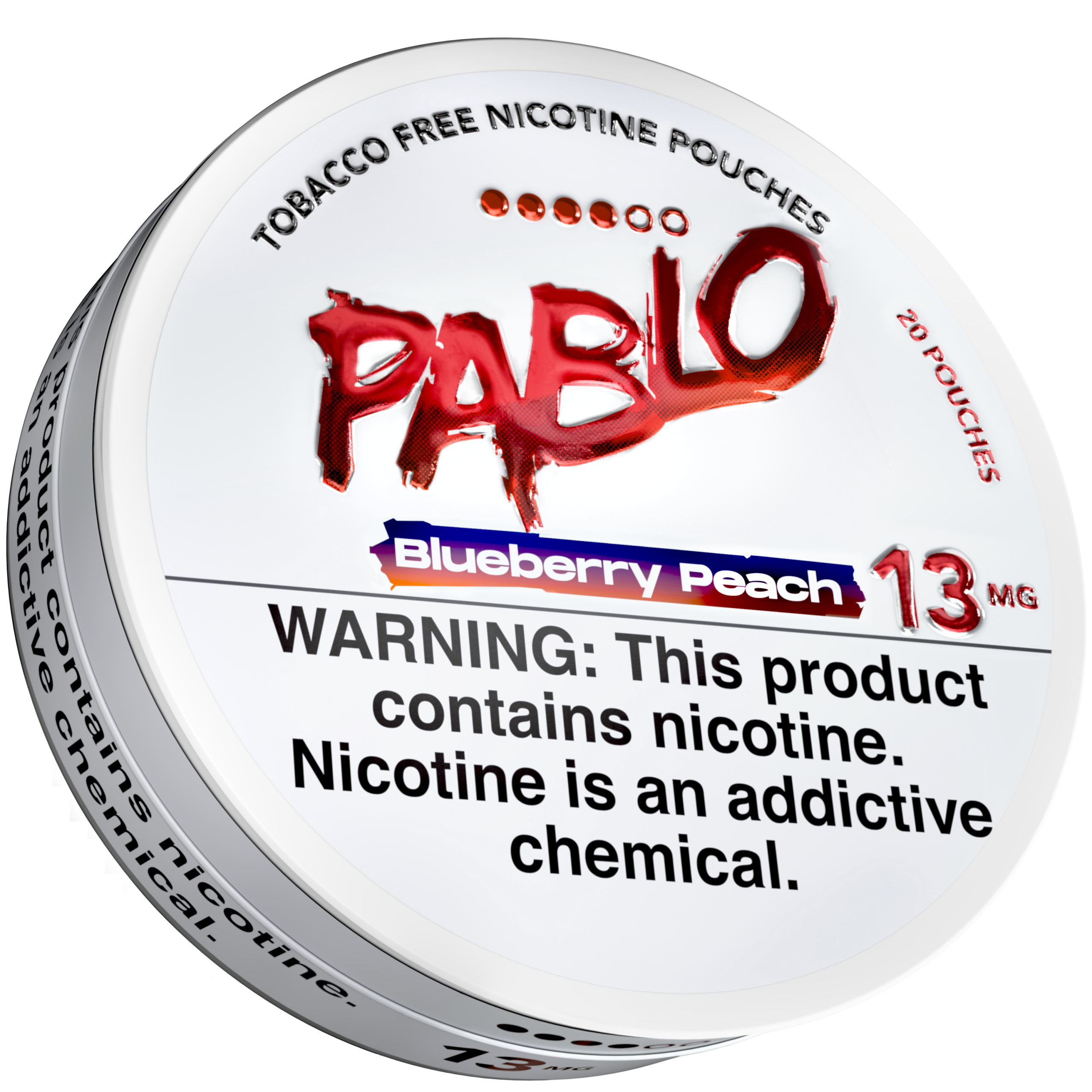 Pablo Nicotine Pouches Blueberry Peach - 5 Pack -