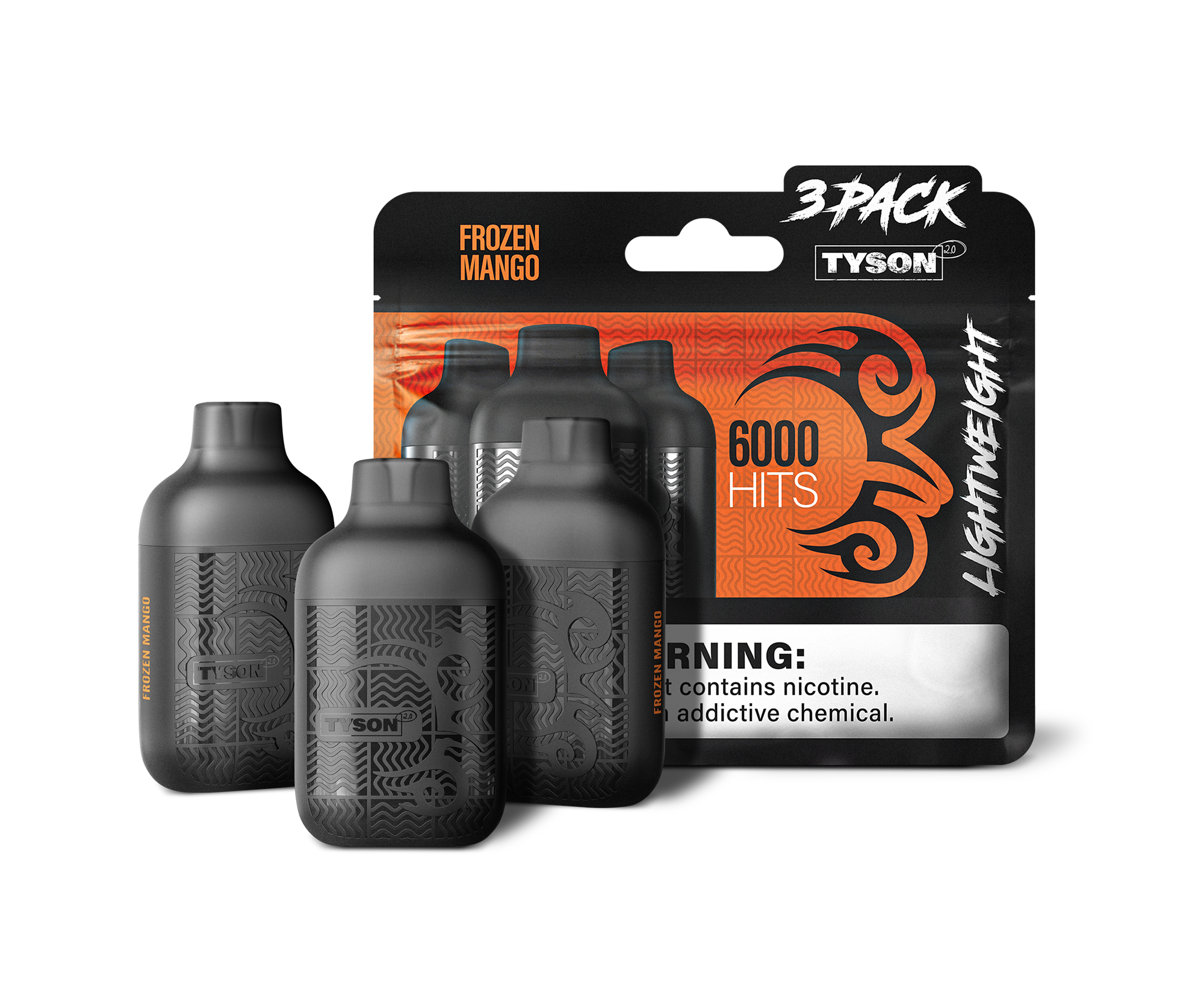 Tyson 2.0 Lightweight 6000 Hits 3 Pack Vape -