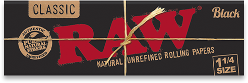 RAW Black Rolling Papers - 1¼#