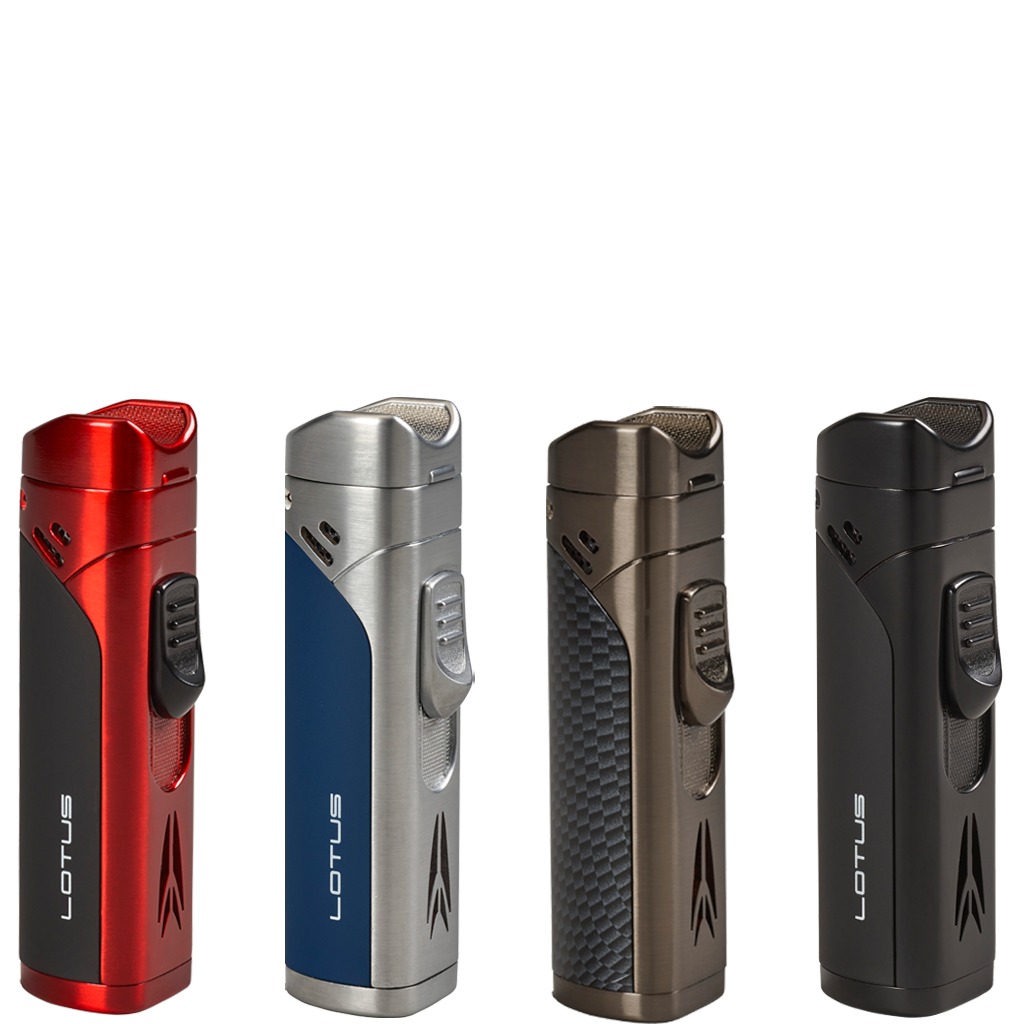 Lotus Monarch Quad Flame with Cigar Rest & Punch -