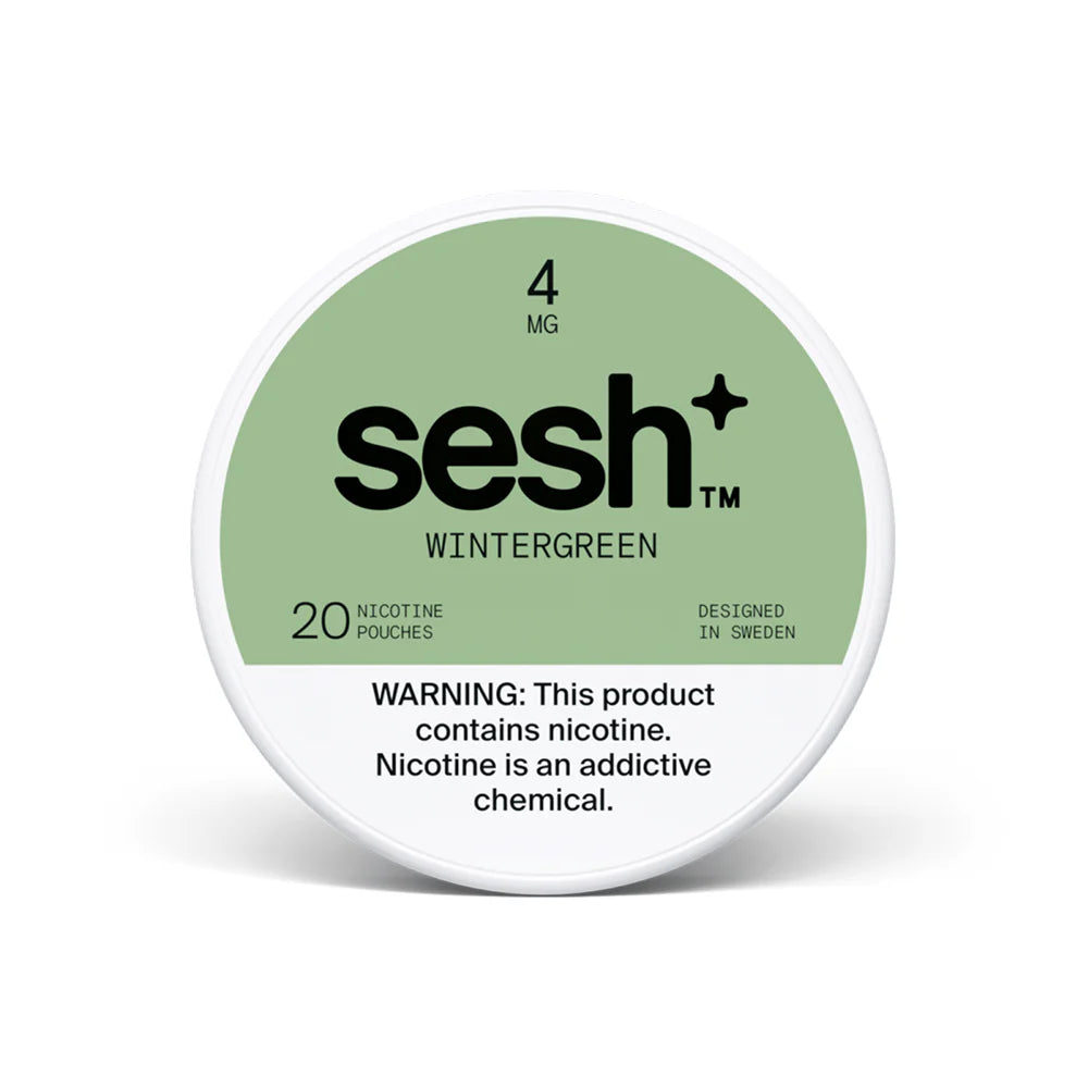 Sesh+ Nicotine Pouches Wintergreen - 5 Pack -