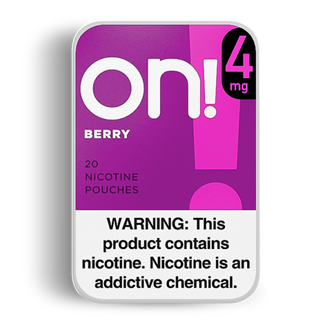 ON! Berry Nicotine Pouches - 5 Pack -