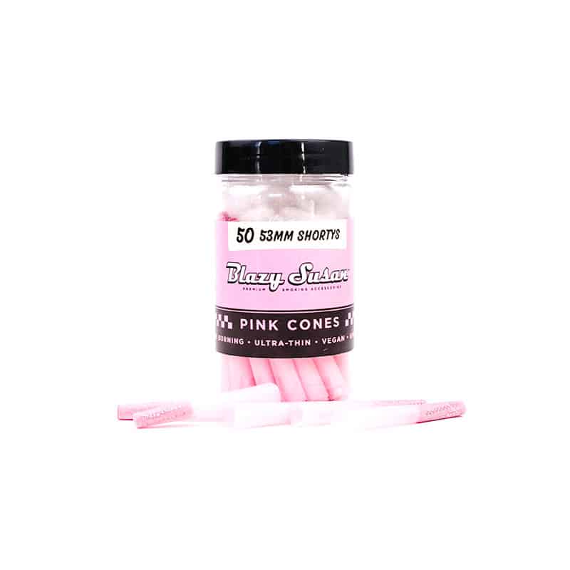 Blazy Susan Shorty Pink Pre Rolled Cones - 50 Count -