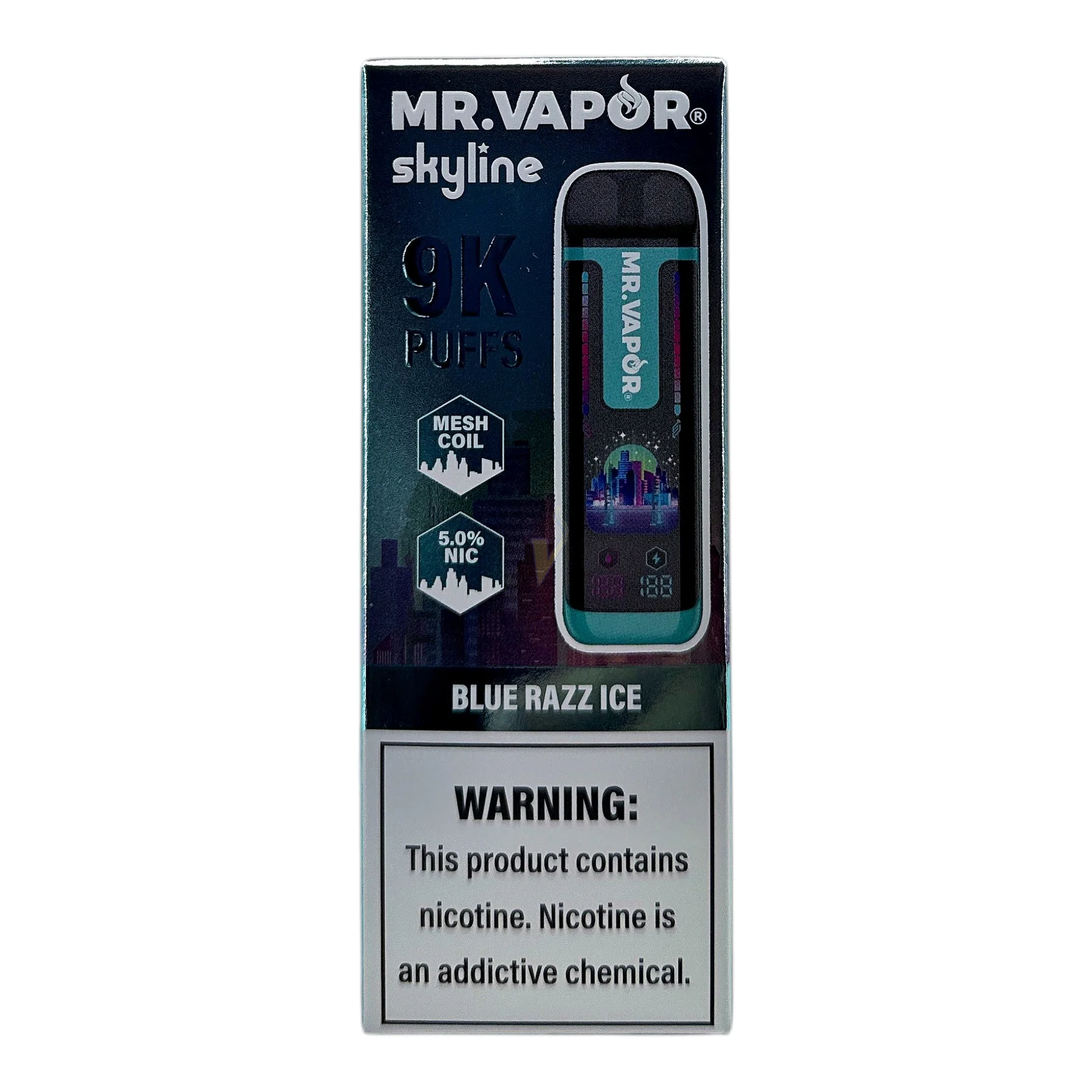 Mr. Vapor Skyline - 9,000 Puff Disposable Vape - Blue Razz Ice
