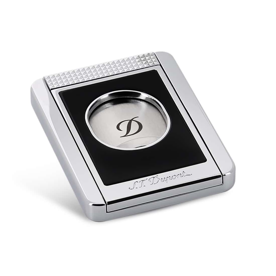 S.T. Dupont Cigar Cutter Stand - Black & Chrome -