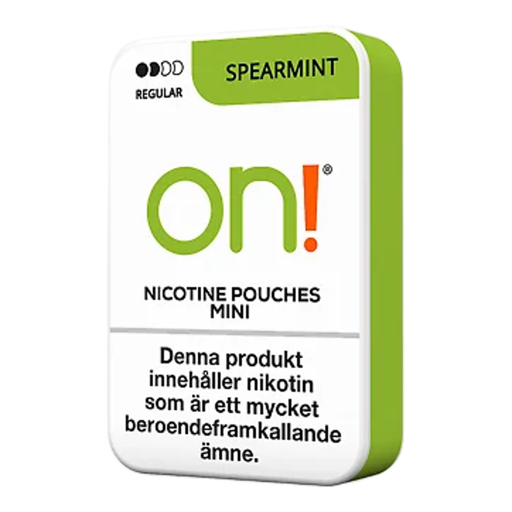 ON! Spearmint Nicotine Pouches - 5 Pack -