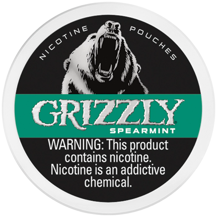Grizzly Nicotine Pouches - Spearmint 7MG -
