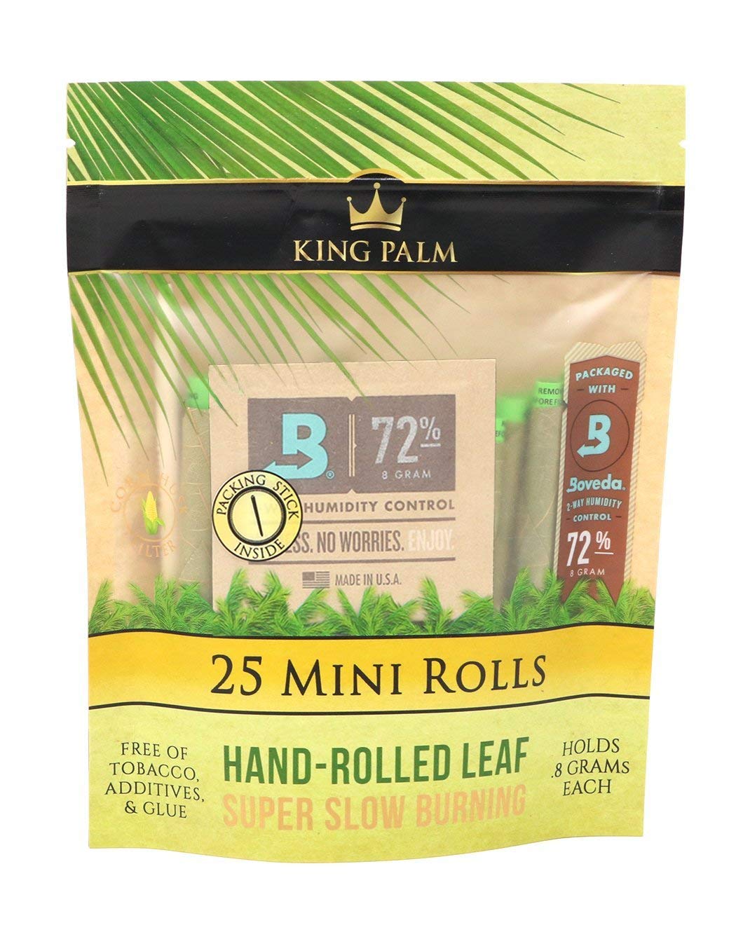 King Palm 25 Mini Rolls (25 Pack) -