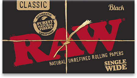RAW Black Single Wide Double Feed Rolling Papers - UNIT -