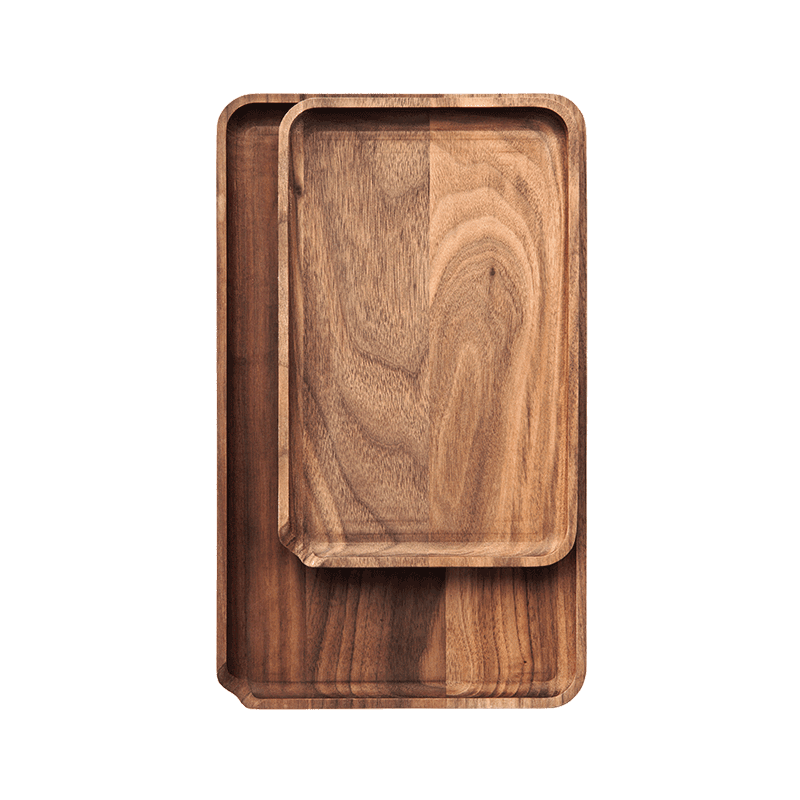 Marley Natural Wooden Rolling Tray w/ Scraper -