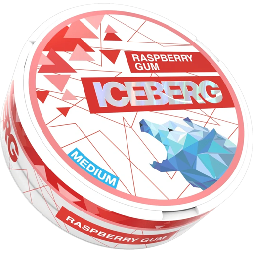 Iceberg Nicotine Pouches - Raspberry Gum 35MG -