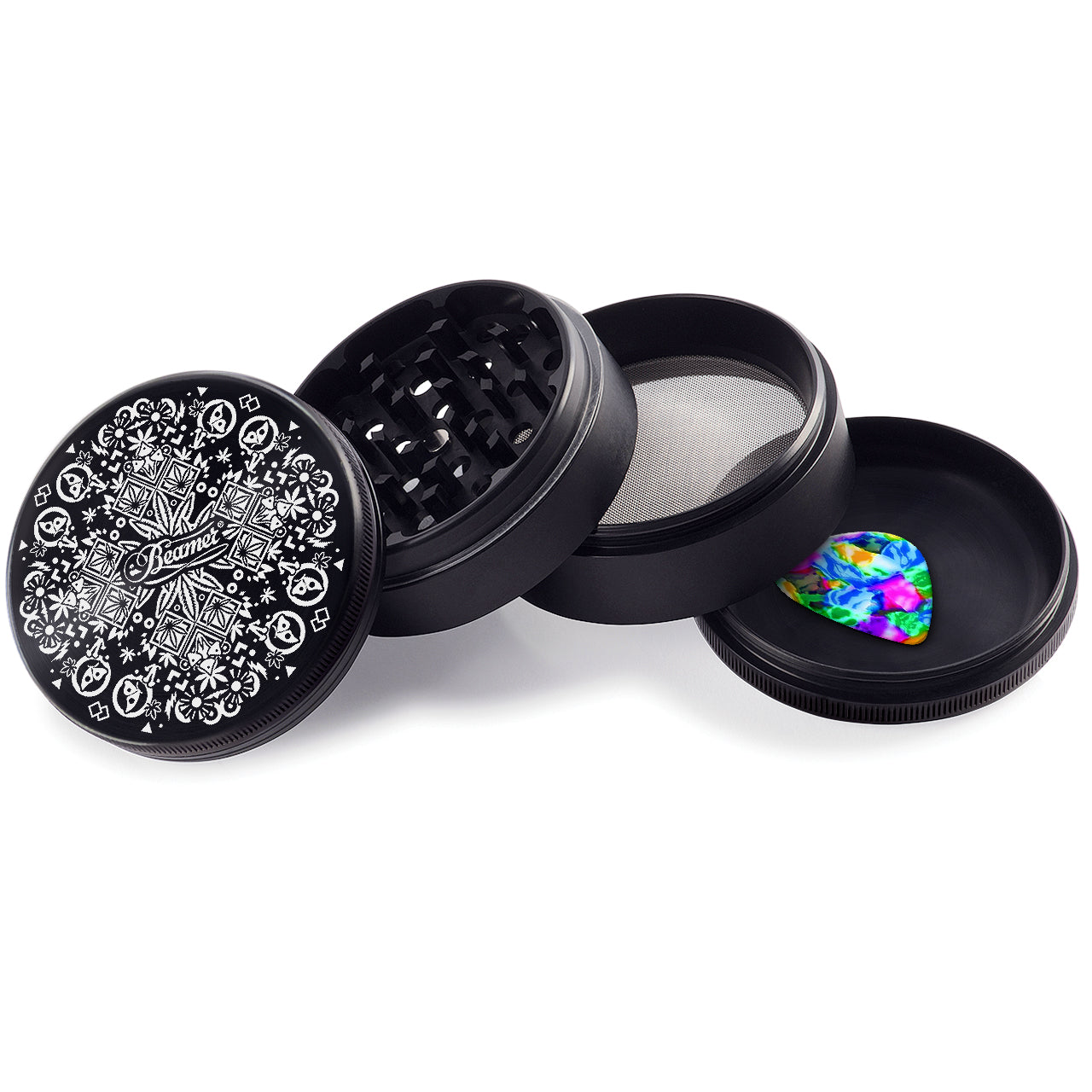 Beamer Aircraft Grade Aluminum 63MM Grinder - Trippy Jewelz -