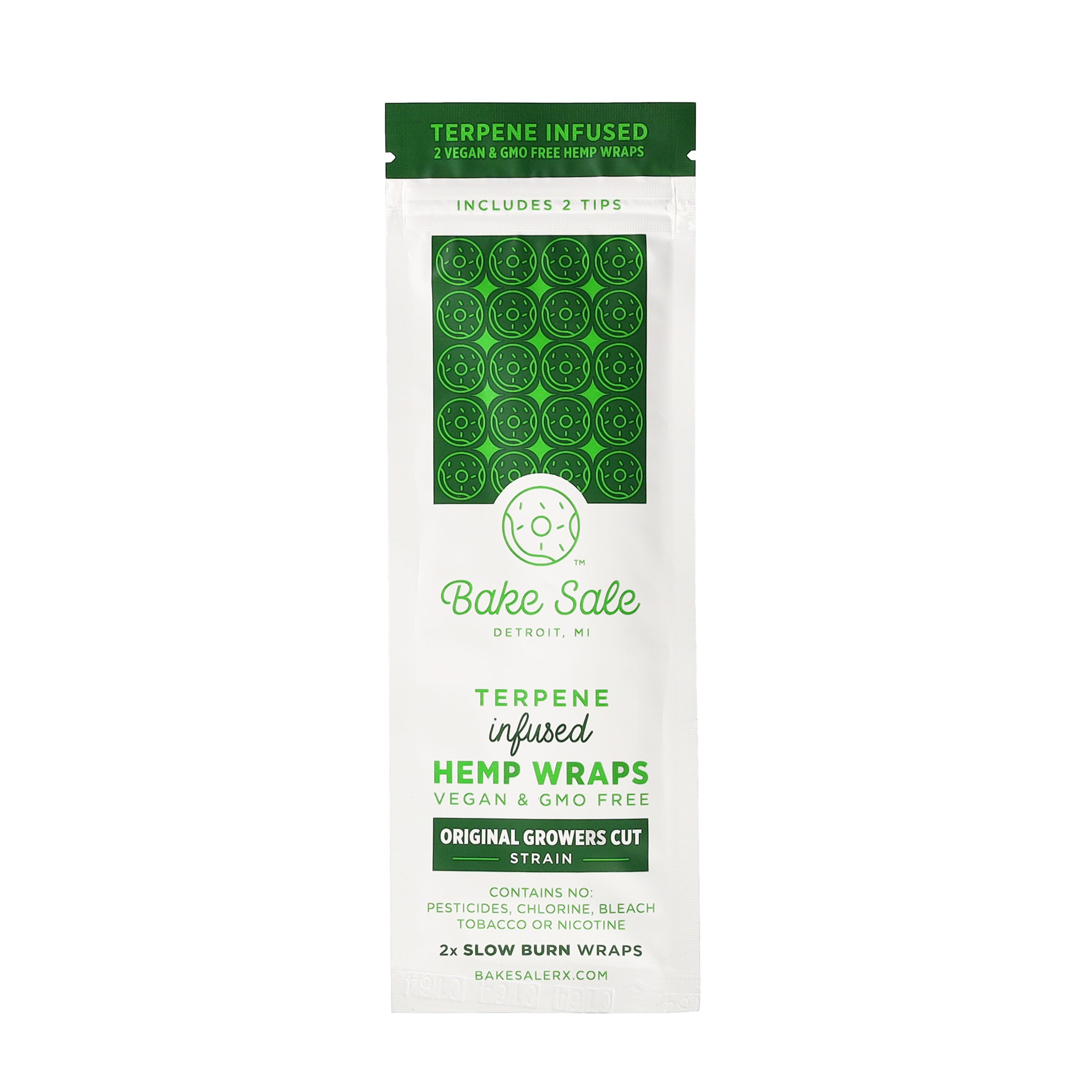 Bake Sale Terpene Infused Hemp Wraps - 2 Packs - Original Growers Cut
