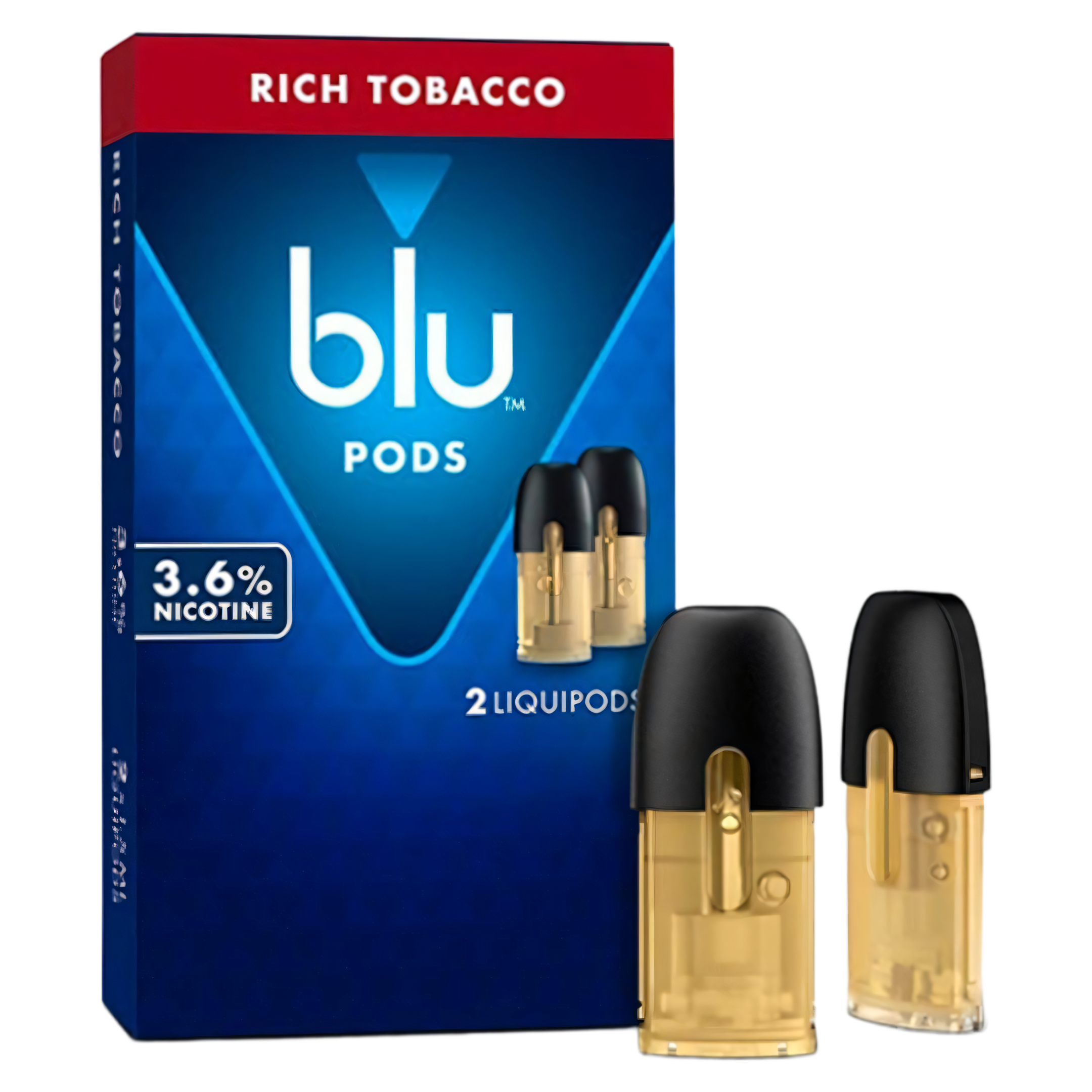 Blu Pods Gold Rich Tobacco 3.6% - 2 Pack -