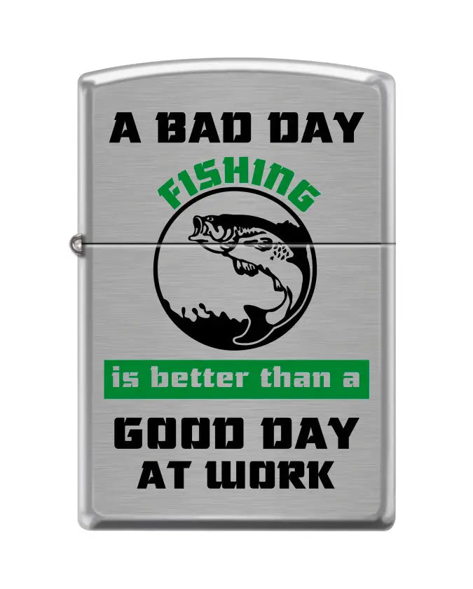 Zippo Lighter - Bad Day Fishing -