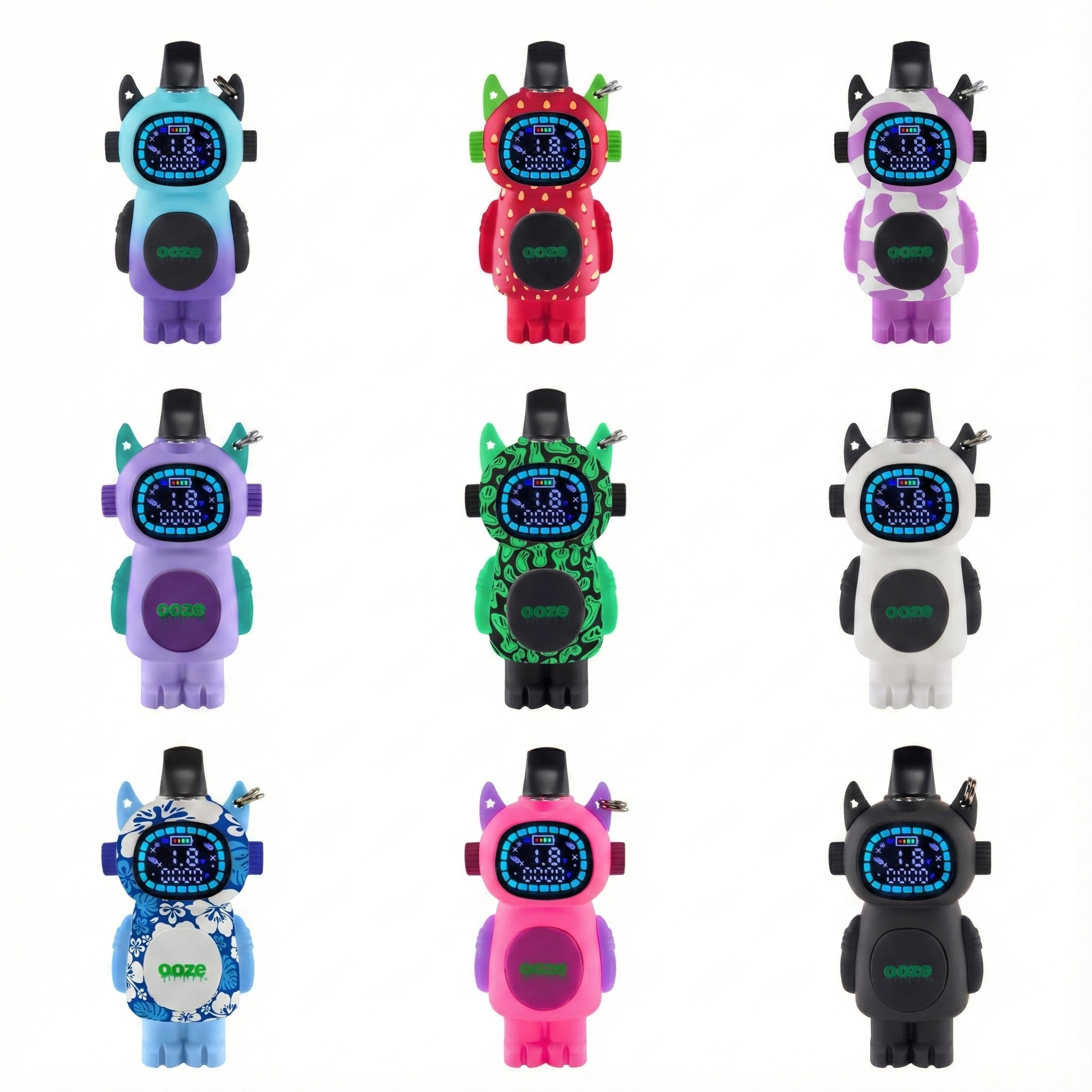 Ooze Bot Character Vape - 510 Battery -