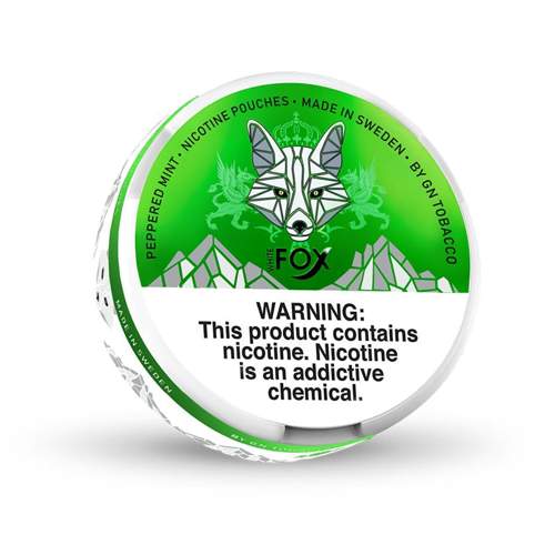 White Fox Nicotine Pouches Peppered Mint 12mg - 5 Pack