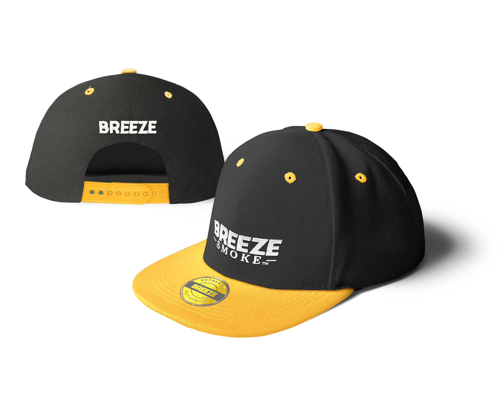 Breeze Smoke Two-Tone Snapback Hat -