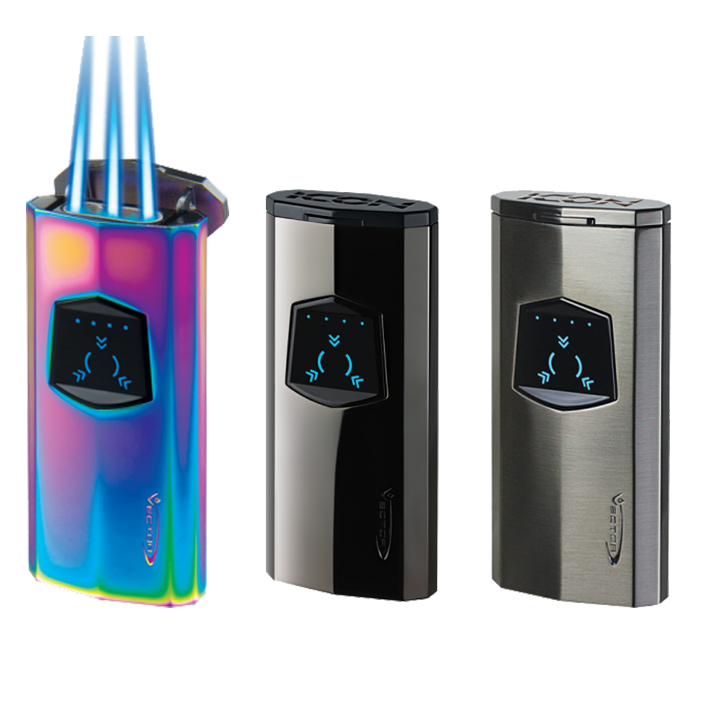 Vector Icon Electric Triple Flame Torch Lighter -