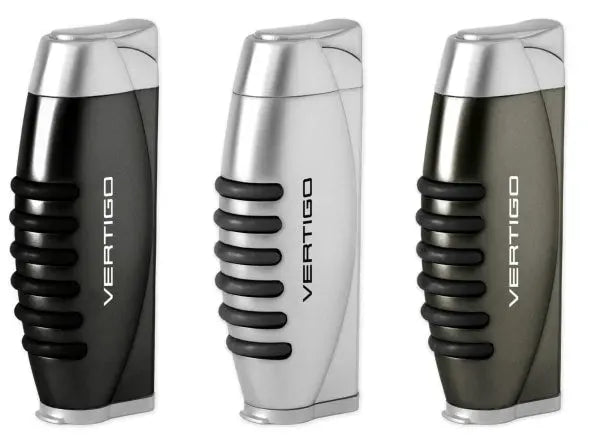 Vertigo Blitz Single Torch Lighter w/ Fold-Out Punch -