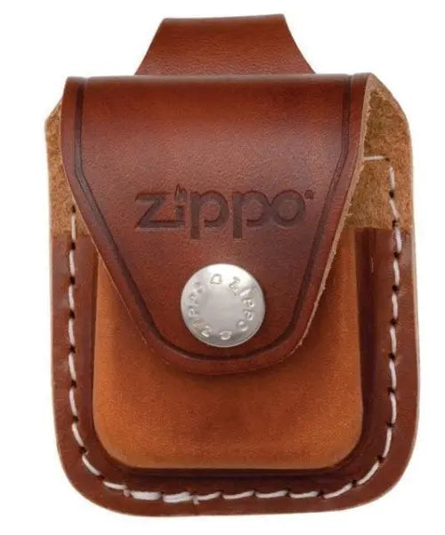 Zippo Brown Leather Lighter Pouch with Belt Loop -