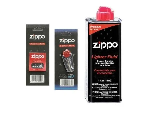 Zippo Combo Pack - 4 oz Fluid + 1 Wick + 1 Pack Flint - Default Title