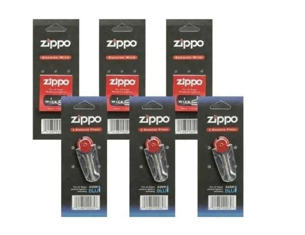 Zippo Genuine Flints & Wicks Variety Packs - 3 Pack